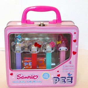 Cute Vintage Hello Kitty Pez & Collector Tin